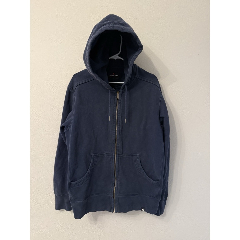 American Giant Full Zip Hoodie Navy Blue size XL Heavy Weight USA made Great!